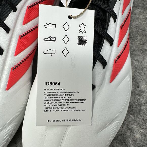 Adidas Copa Pure 3 Elite AG Soccer Cleats Mens Size 7.5 White Red Black ID9054 - Picture 11 of 14